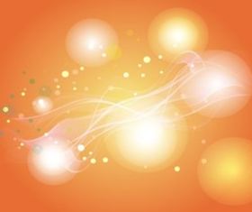 Orange Light Circles Background vector graphics