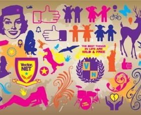 Graphic Design Freebies vector set