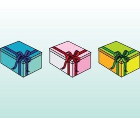 Colorful Birthday Presents design vectors