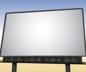 Realistic Billboard set vector