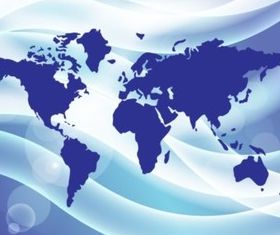 Blue Map Graphics shiny vector