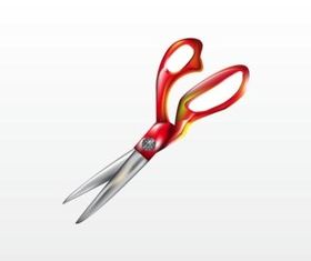 Red Scissors design vectors