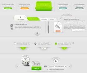 Website Elements free vector material