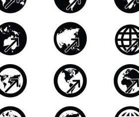 Economical Icons vectors graphic