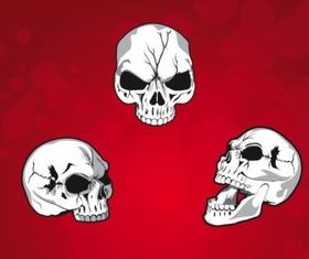 Mean Skulls vector graphics