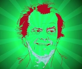 Jack Nicholson vector design