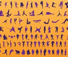 Free People Silhouettes Set vectors