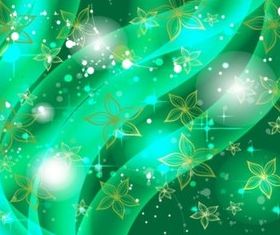 Emerald Floral Background vector