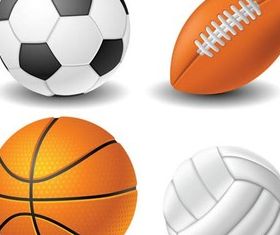 Different Sport Balls Illustration vector