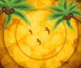 Summer Beach Backgrounds 5 vector