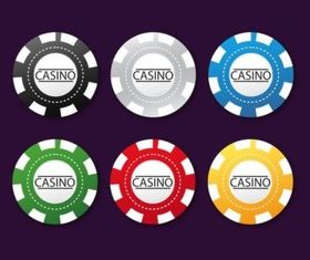 Poker Chips vector graphic