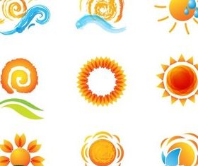 Shiny Travel Symbols vector