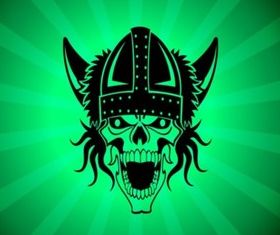 Skull Warrior vector