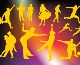 Active People Graphics vector