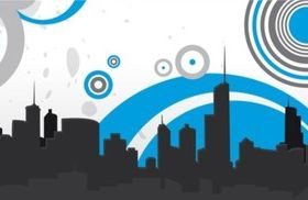 Building Silhouettes vector