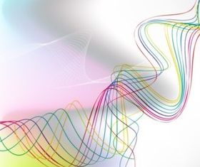 Abstract Color Ribbon Graphics vector