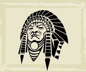Native American Chief vector