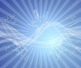 Round Halftone background vector design