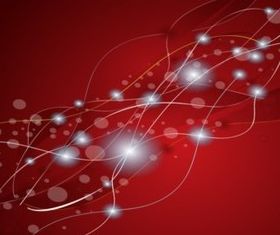Red Particles vector