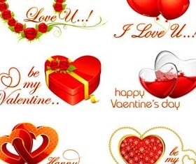 Love Elements graphic vector set