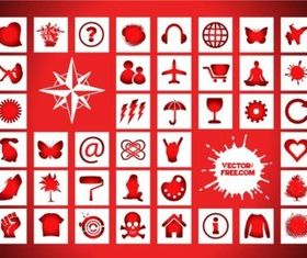 Icons Signs Freebies vector set
