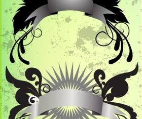 Winged Banner vector material