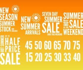 Summer Sales Graphics vector