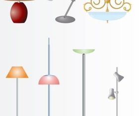 Lamps And Lights vector