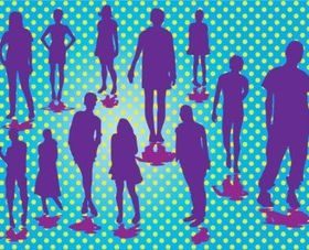 Free People Silhouettes vector material