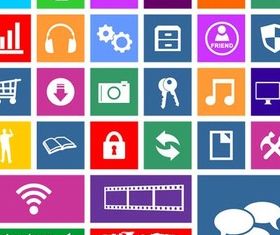 Icons free 8 vector material