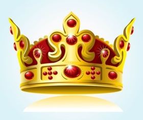 Sparkling Crown Graphic vector