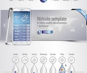 Website Templates 2 vectors graphic