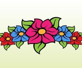 Floral Band Cartoon design vector