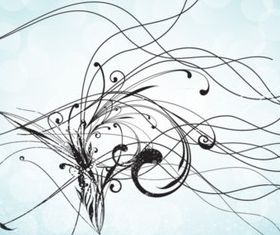 Abstract Doodle background vector graphics