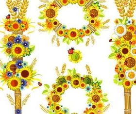 Spring Elements free vector