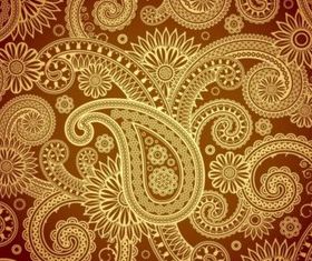 Gold Damask background vectors graphics