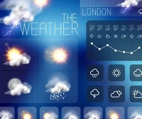 Weather Design Elements art vectors material