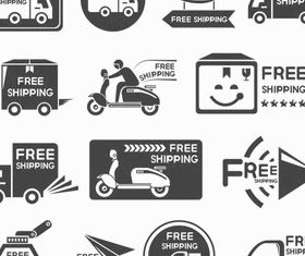 Shipping Icons set vector