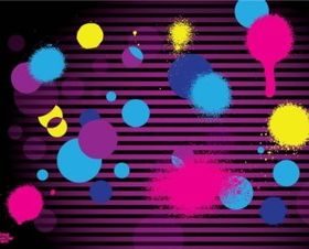 Round Splashes vector design