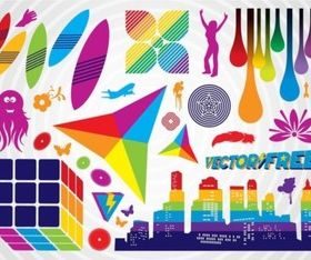 Colorful Clip Art Graphics vectors material