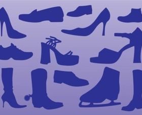 Shoes vectors material