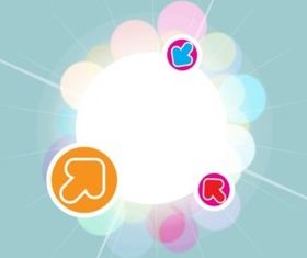 Circle Frame background vector graphics