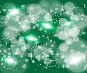 Green Snow Flake Background vector graphics