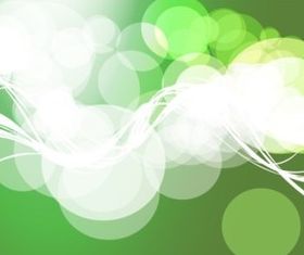 Green Circles Background vector material