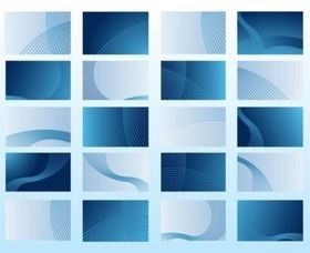 Blue Business Cards vector