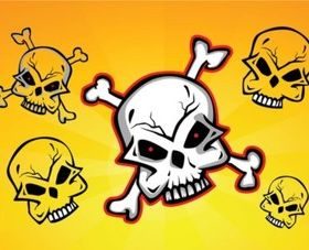 Skulls Clip Art vectors graphics