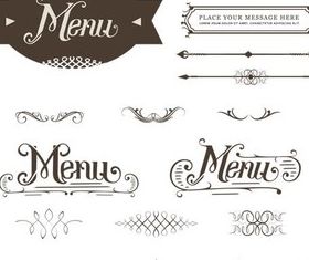 Menu Elements 12 vector