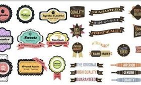 Retro Labels graphic vector