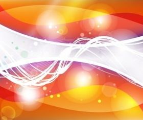 Glows And Waves background shiny vector