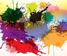 Splashes And Splatters background vector